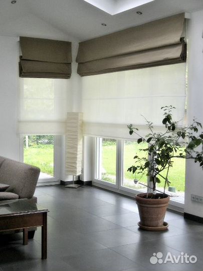 Двойная римская штора