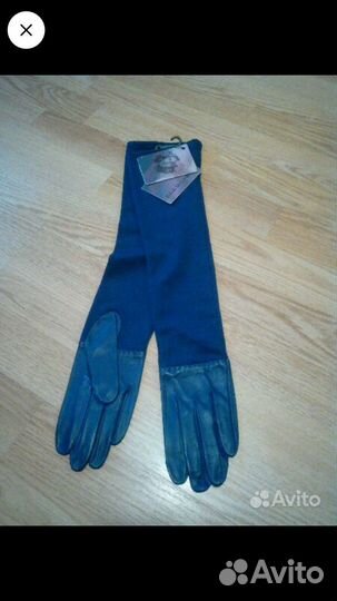 Перчатки, митенки нат.кожа, шерсть