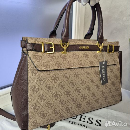 Сумка тоут Guess Sestri Logo Luxury Satchel новая