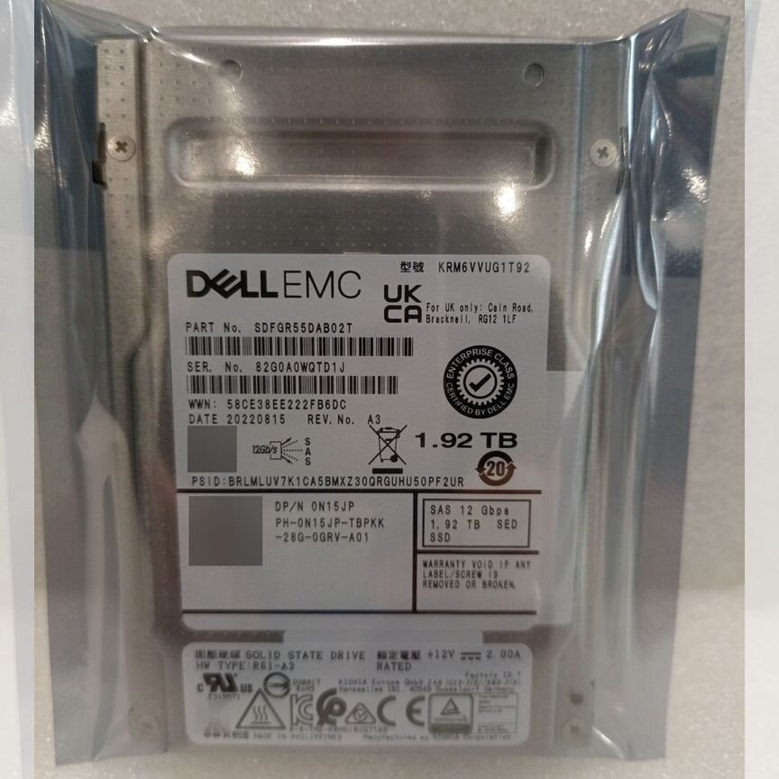 [SDFGR55DAB02T] Ssd Dell Emc 1.92tb Sas 12gb Sdfgr55dab02t