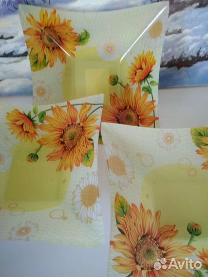 Тарелки разные