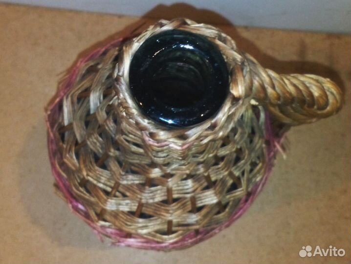 Бутыль винный в оплетке СССР 3,6 л