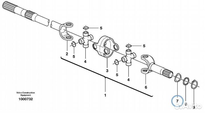 10/906311 Шайба полуоси экскаватор погрузчик