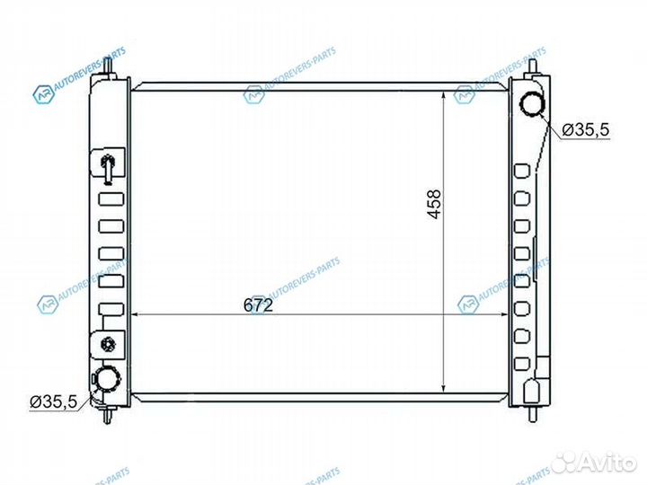 NS00077-08 Радиатор nissan murano VQ35DE 08