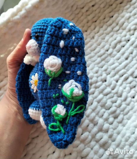 Вязаная игрушка Зайка ручной работы