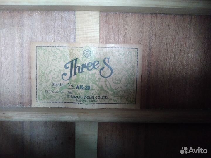 Акустическая гитара ThreeS AE-20 (made in Japan)