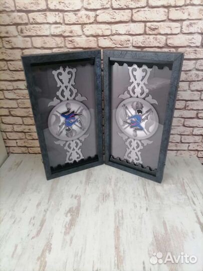 Нарды ручной работы со стеклом