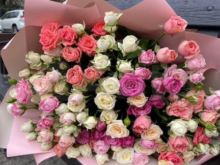 Цветы. Кустовые розы с доставкой в Иркутске