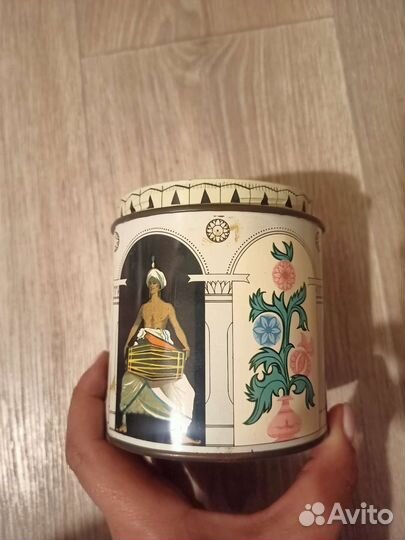 Жестяная банка из под чая СССР