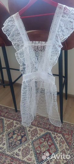 Белый школьный фартук