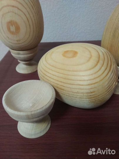 Яйцо с подставкой, заготовка из дерева