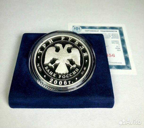 3 рубля 2006 Банк Нижний Новгород (Серебро, пруф)
