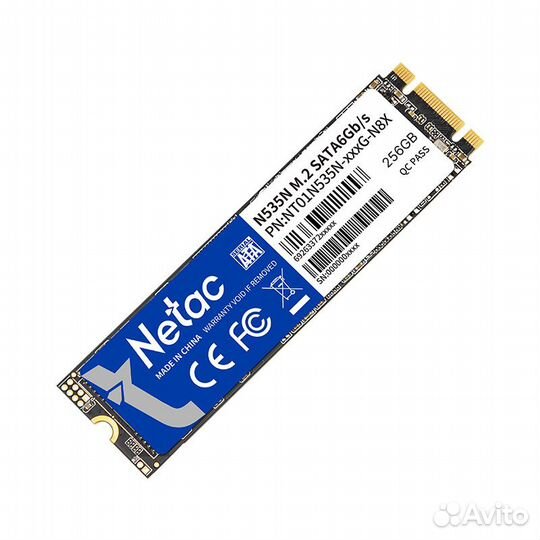 256 гб SSD M.2 накопитель Netac (NT01N535N-256G-N8