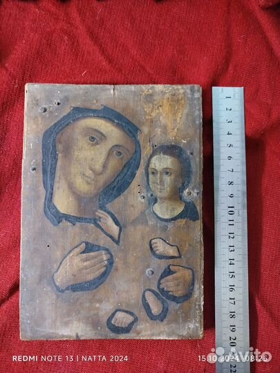 Икона подокладная, 19в