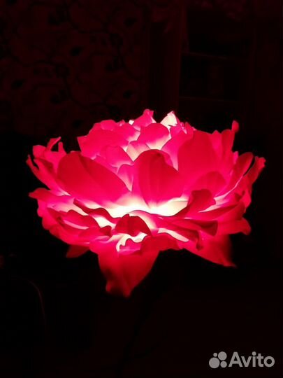 Торшер большой цветок/лампа спальня/розовый пион