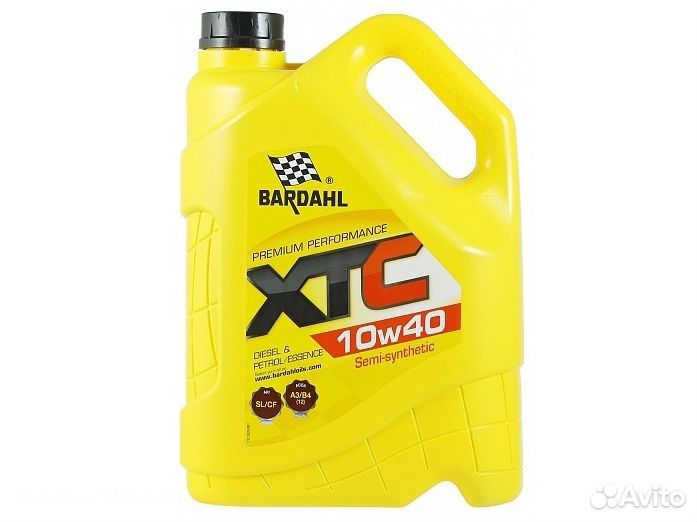 Масло Bardahl XTC 10W40 4 литра Бельгия