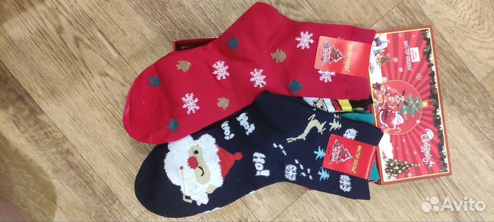 Новогодние носки в подарочной упаковке
