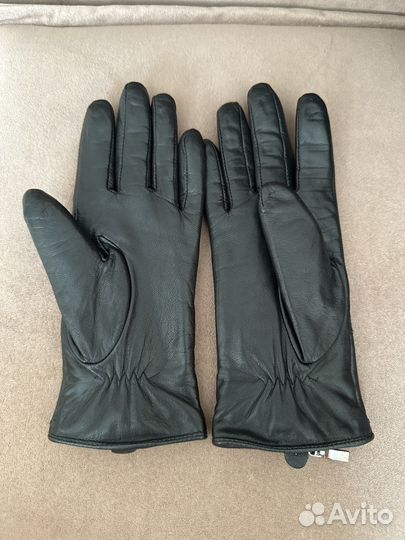 Перчатки женские кожаные