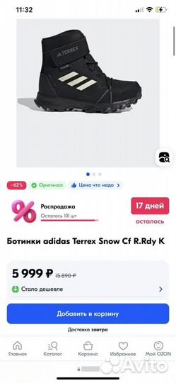 Ботинки adidas Terrex Snow