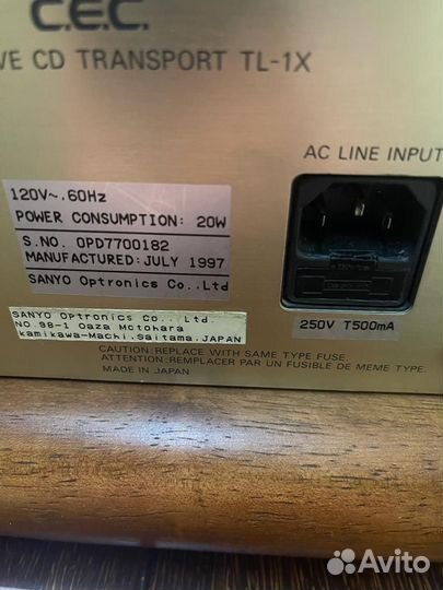 CD Transport C.E.C. TL-1x