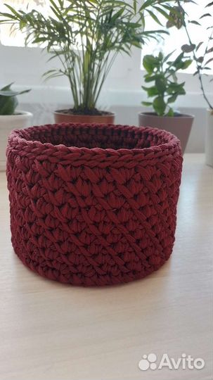 Корзина интерьерная ручной работы