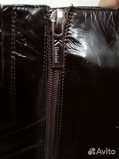 Сапоги женские, лаковые, р. 39