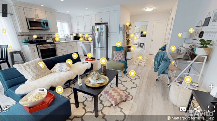 Яндекс и Matterport виртуальный тур 360