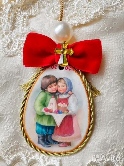 Пасхальные яйца-подвески