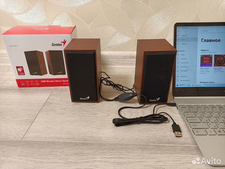 Новые колонки для компьютера Genius, гарантия, 2.0