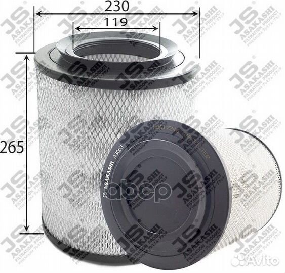 Фильтр воздушный A3003 JS Asakashi