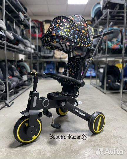 Трехколесный велосипед luxmom 368 складной