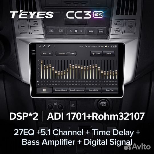 Магнитола Teyes CC3 2K 4/64 Lexus RX 2