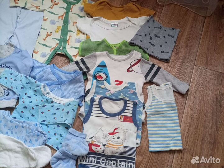 Вещи пакетом от 0 до 6 мес