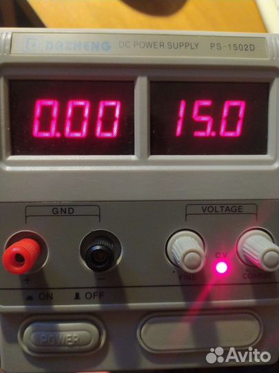 Регулируемый блок питания PS-1502, 15В, 2А