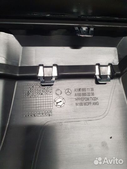 Юбка заднего бампера mercedes benz GLS 166