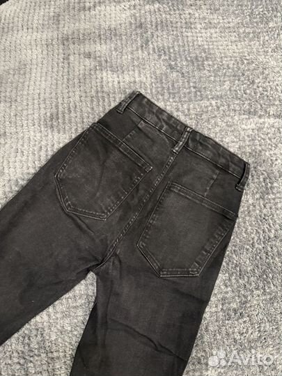 Джинсы zara узкие черные женские 32