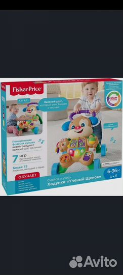 Ходунки Fisher-Price Ученый Щенок FRC93