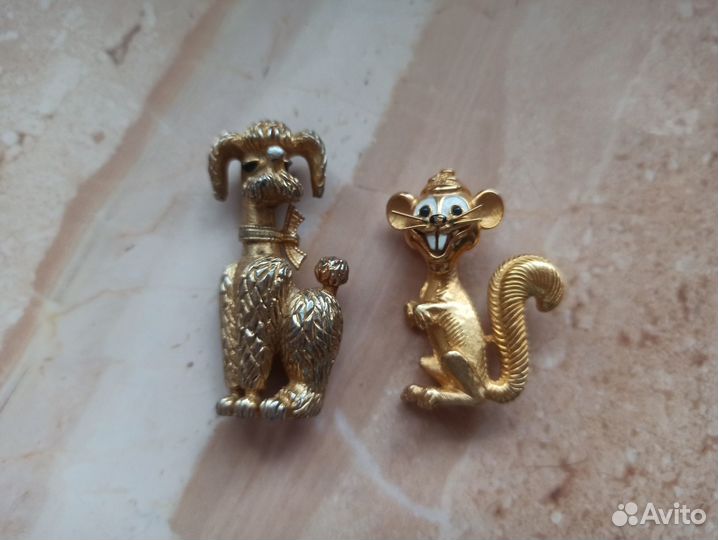 Винтажная брошь Boucher