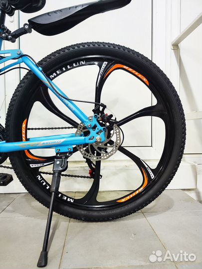 Велосипед kimiko 26'' на литых дисках 2х подвесный