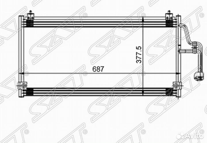 Радиатор кондиционера Mitsubishi