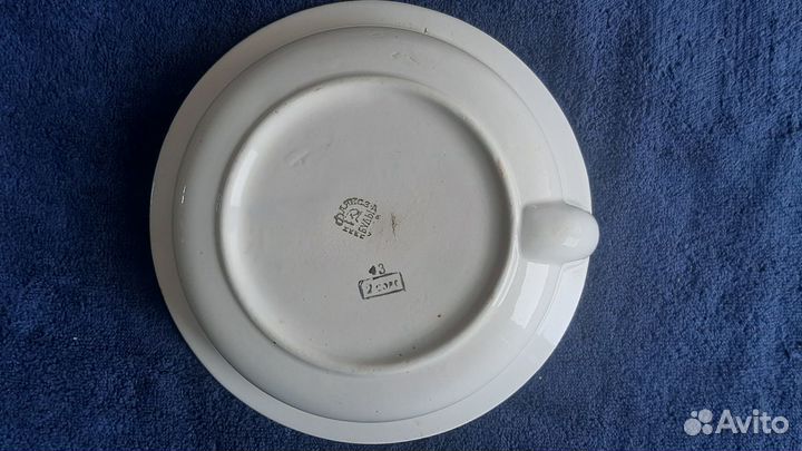 Антикварная детская тарелка с подогревом. Агитация