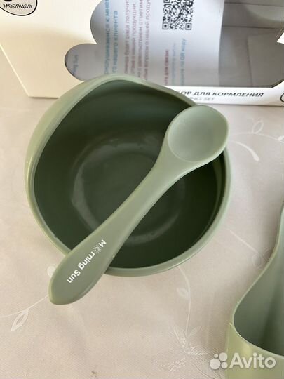 Силиконовый набор детской посуды