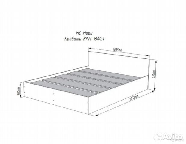 Кровать Мори 1600.1