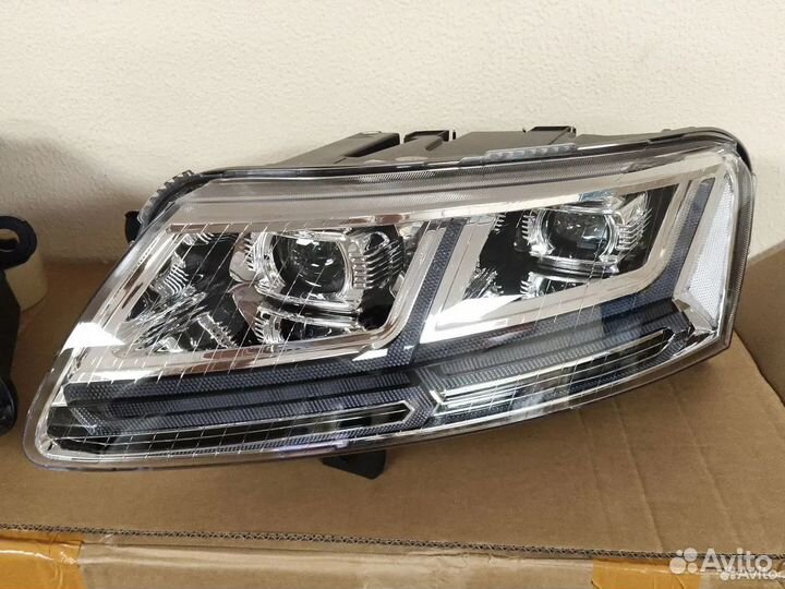 Фары Audi A6 C6 LED светодиодные хром для 2005-201