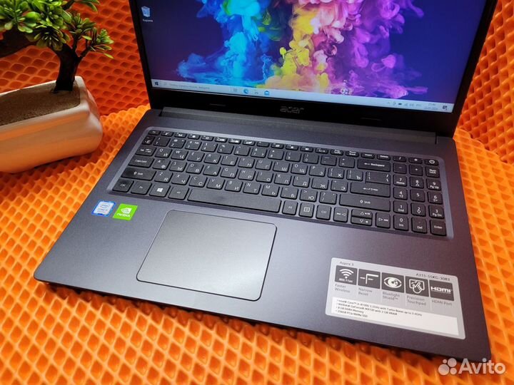 Игровой Acer i3-8130u/DDR4 8gb/SSD/MX130