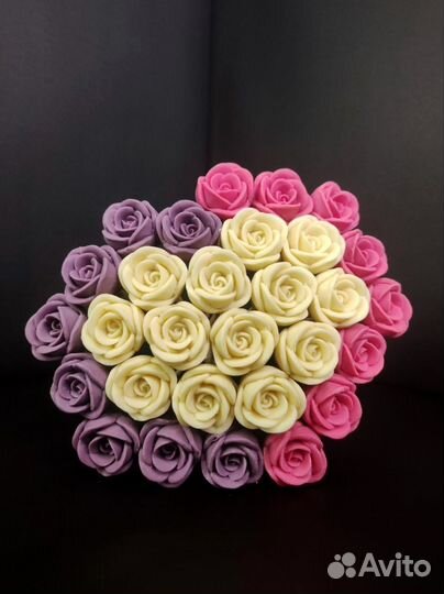 Букет - 29 Роз из Белого Шоколада