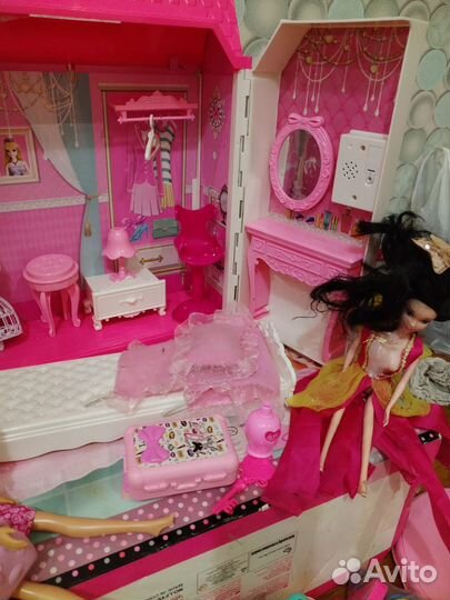 Домик для барби, аксессуары, мебель
