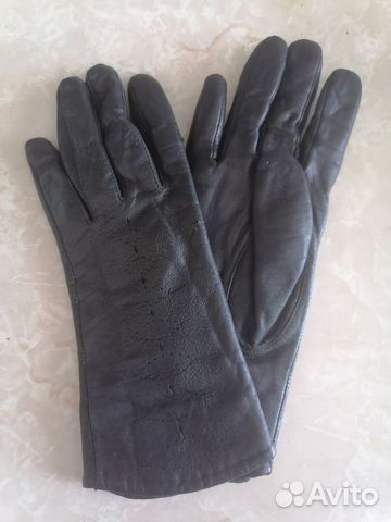 Перчатки женские кожаные