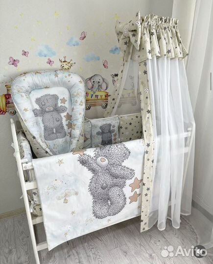 Комплект в кроватку для новорожденного