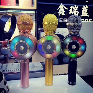 Караоке микрофон Wster WS-669 с Led подсветкой